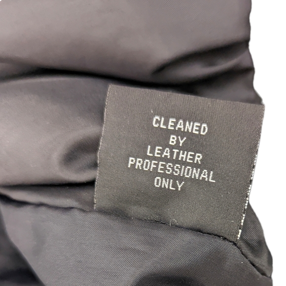 Vintage 80s Fringe Leather Jacket Western Womens Black Distressed - Picture 13 of 14